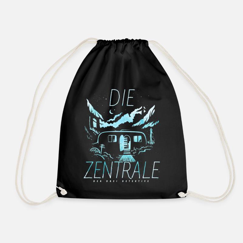 Die Drei ??? Die Zentrale - Turnbeutel - Schwarz