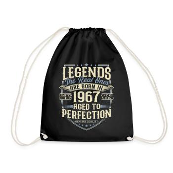 Né en 1967 Legends Cadeau d’anniversaire - Sac de sport léger - noir - Devant