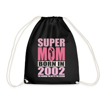 Anniversaire de maman 2002 | Super Maman - Sac de sport léger - noir - Devant