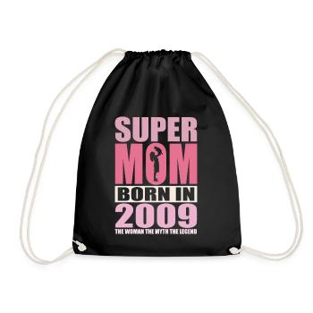 Anniversaire de maman 2009 | Super Maman - Sac de sport léger - noir - Devant