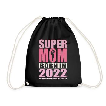 Maman Anniversaire 2022 | Super Maman - Sac de sport léger - noir - Devant