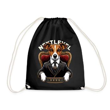 Costume Jack Russell Terrier Cadeau de niveau supérieur - Sac de sport léger - noir - Devant