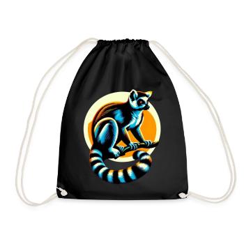 Lémurien - Sac de sport léger - noir - Devant