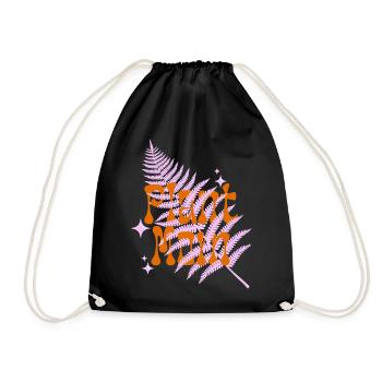 Plant Mama Motif imprimé élégant - Sac de sport léger - noir - Devant