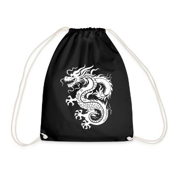 Dragon Fantaisie Magie Mysticisme Mythologie Art - Sac de sport léger - noir - Devant