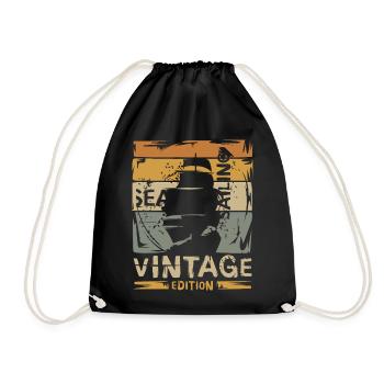 Sailing Vintage Edition – Retro Segeln Design - Sac de sport léger - noir - Devant