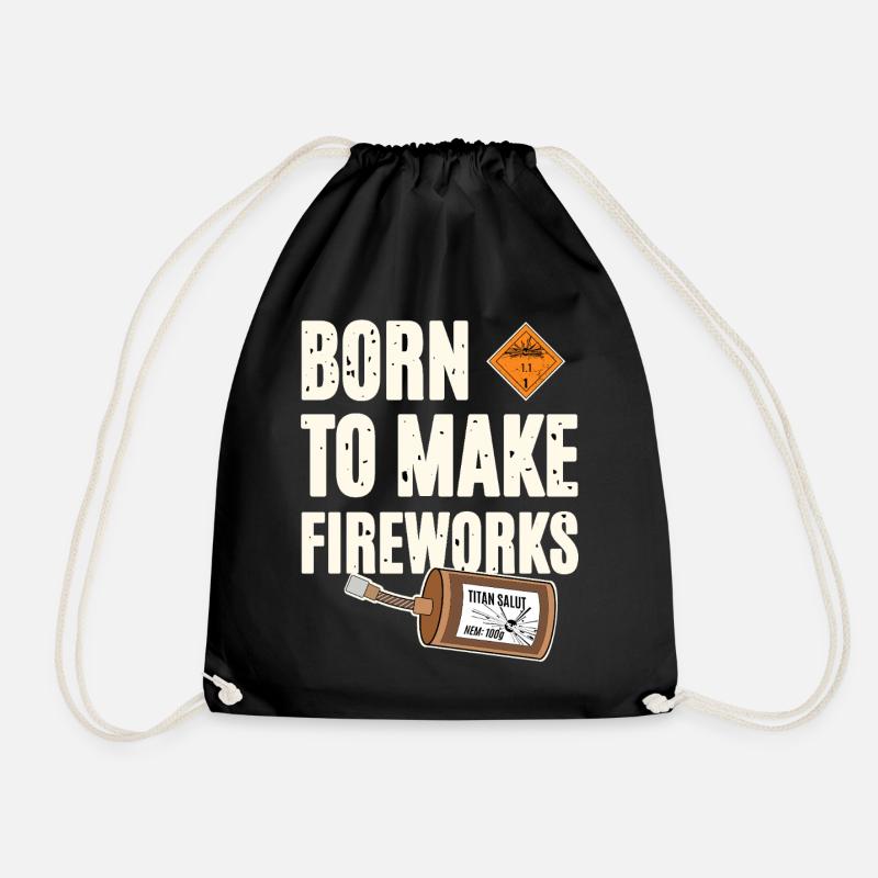 Born To Make Fireworks - Turnbeutel - Schwarz