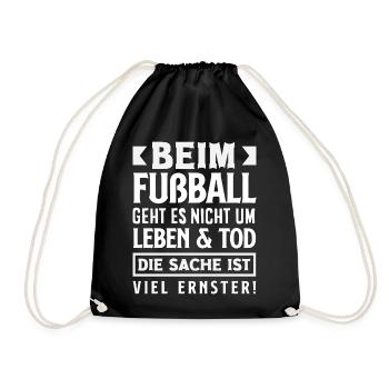 Drôle de Football Football Fan Cadeau - Sac de sport léger - noir - Devant