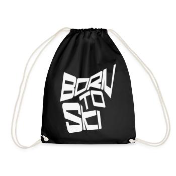 Motif de ski - Moderne - Sac de sport léger - noir - Devant