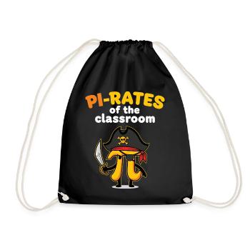 Pi-rates of the Classroom Math Teacher - Drawstring Bag - black - Front