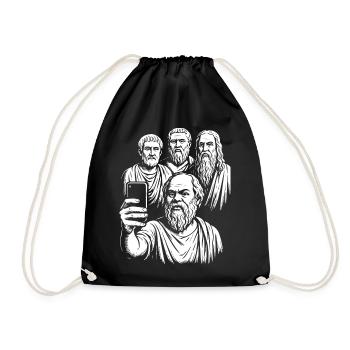 Philosophes grecs antiques Selfie - Sac de sport léger - noir - Devant