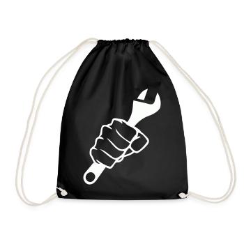 Fists and Screwdriver Force - Drawstring Bag - black - Front