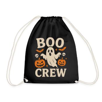 Boo Crew Halloween  - Turnbeutel - Schwarz - Vorne