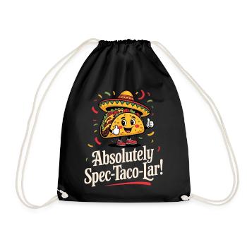 Tacos Mexican Food Taco Lover - Drawstring Bag - black - Front