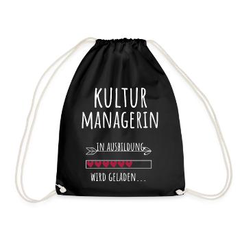 Cultural Manager Student Profession Education Culture - Drawstring Bag - black - Front