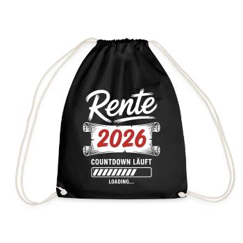 Le compte à rebours de la rente 2026 est lancé - Sac de sport léger - noir - Devant