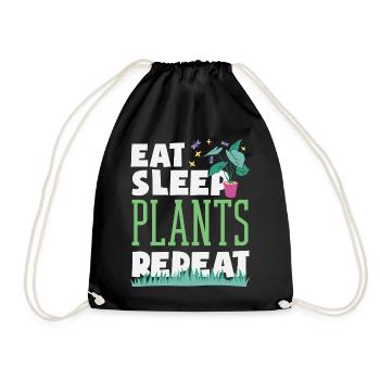 Cadeaux pour les jardins et les amoureux des plantes - Sac de sport léger - noir - Devant