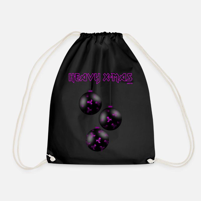 HEAVY X-MAS, PINK - Turnbeutel - Schwarz