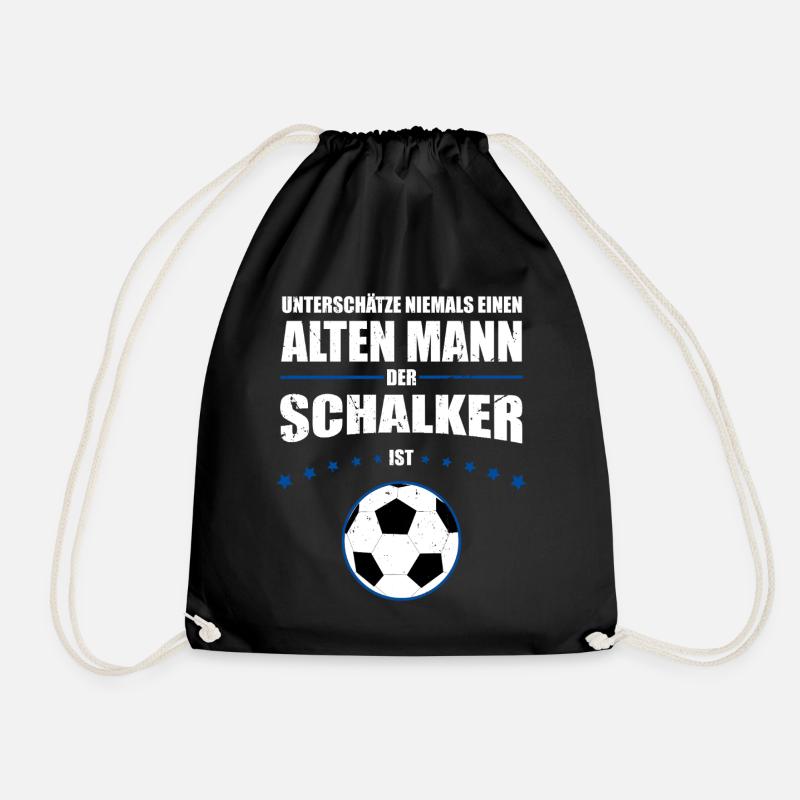 Alter Mann - Schalker Geschenk | Retro Vintage - Turnbeutel - Schwarz