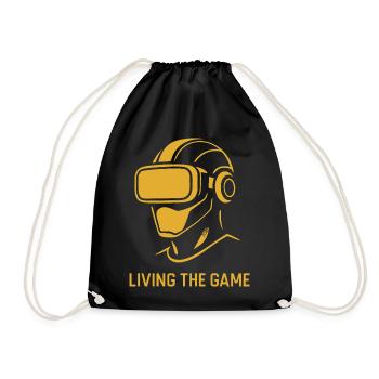 Golden VR: Living the Game - Drawstring Bag - black - Front