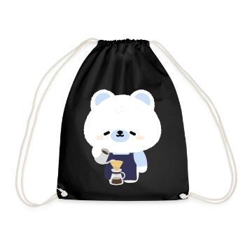 Barista Polar Bear Douillet - Sac de sport léger - noir - Devant