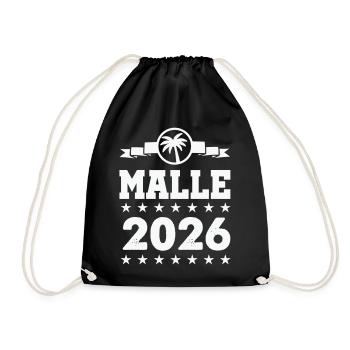 Palmiers de Majorque 2026 - Sac de sport léger - noir - Devant