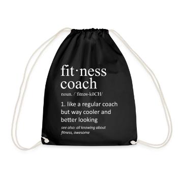 Fitness Heartbeat Gym Workout Pulse Design - Sac de sport léger - noir - Devant