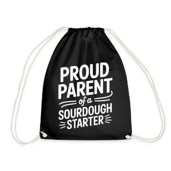 Parent fier d’un levain au levain - Sac de sport léger - noir - Devant