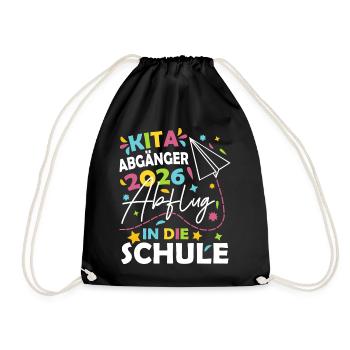 Kita Abgänger 2026 - Turnbeutel - Schwarz - Vorne