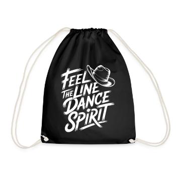 Country Dance Vibe - Drawstring Bag - black - Front