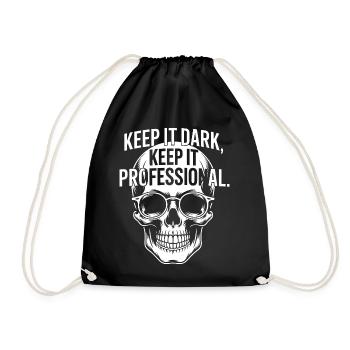 Dark Skull Pro : Restez professionnel - Sac de sport léger - noir - Devant