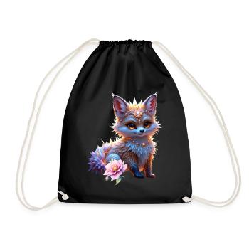 Fantasme du Renard Saphir - Sac de sport léger - noir - Devant