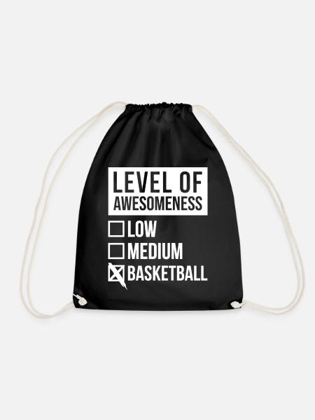 Basketball Basketball Basketball - Turnbeutel - Schwarz
