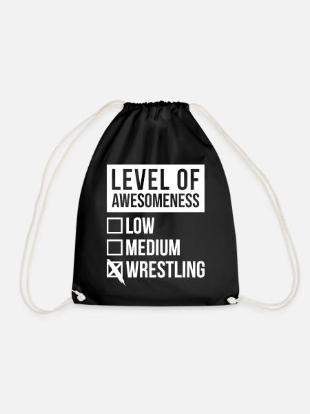 Wrestling Wrestling Wrestling - Turnbeutel - Schwarz