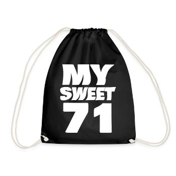 Sweet 71 - Turnbeutel - Schwarz - Vorne