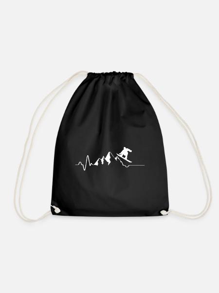 Heartbeat - Montagne - Snowboard - (5) - Sac de sport léger - noir