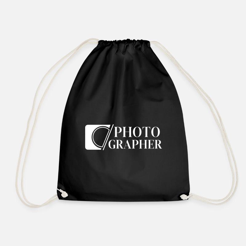 PHOTOGRAPHER - Drawstring Bag - black