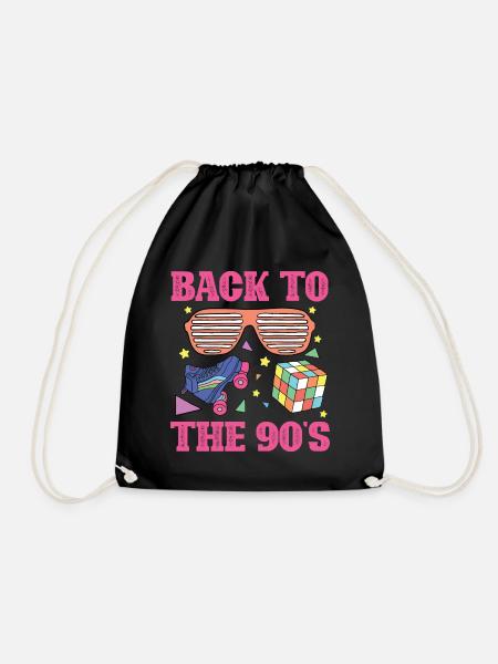 90s 90s - Drawstring Bag - black
