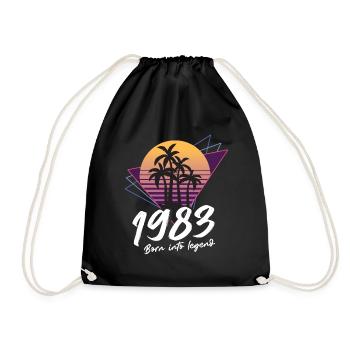SW 1983 né dans la légende - Sac de sport léger - noir - Devant