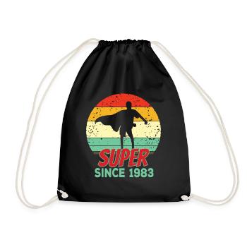 Super depuis 1983 - Sac de sport léger - noir - Devant