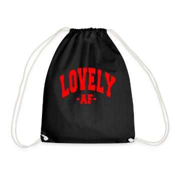 BELLE AF, JOUR DE LA SAINT-VALENTIN EN DISANT HOMMES FEMMES - Sac de sport léger - noir - Devant