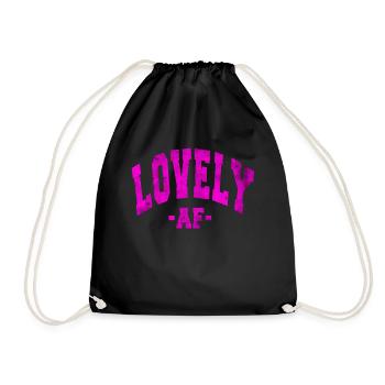 BELLE AF, JOUR DE LA SAINT-VALENTIN EN DISANT HOMMES FEMMES - Sac de sport léger - noir - Devant