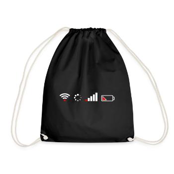 Wi-Fi - Internet - Battery - Drawstring Bag - black - Front