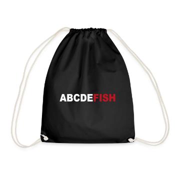 angling - Drawstring Bag - black - Front