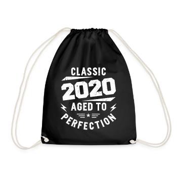 2020 Classic 2020 Anniversary Gift 2020 Vintage - Drawstring Bag - black - Front
