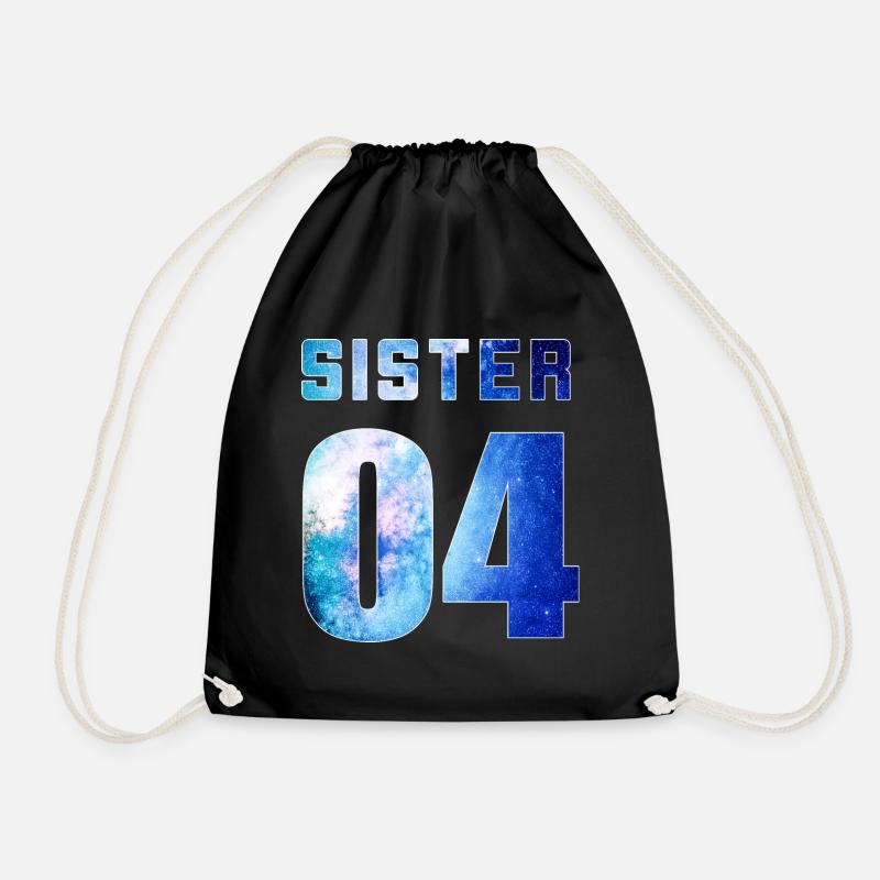 Sister 04 Galaxy Style BFF - Turnbeutel - Schwarz