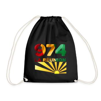 974 La Réunion - Sac de sport léger - noir - Devant