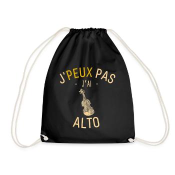 J peux pas j ai Alto - Sac de sport léger - noir - Devant