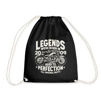2009 Vintage Born Legends Anniversaire Moto - Sac de sport léger - noir - Devant