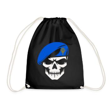 Military caller - Drawstring Bag - black - Front